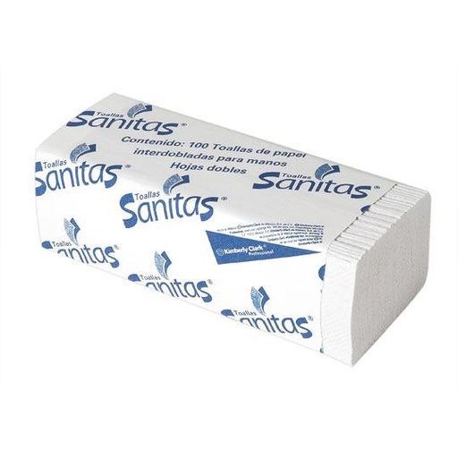 [LKC-TOAI-92231] TOALLA INTERDOBLADA DE 100 HOJAS SANITAS / KIMBERLY-CLARK