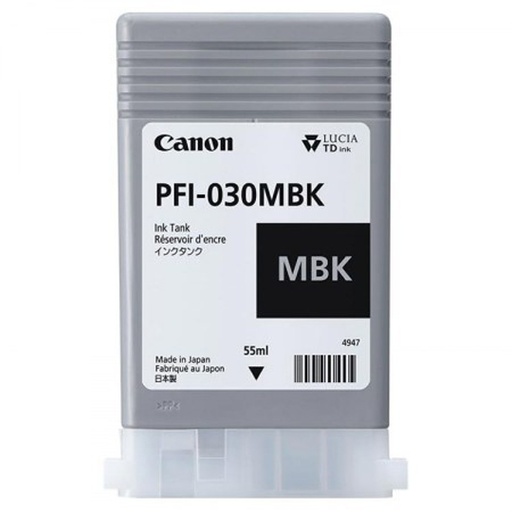 [CAN-TIN-030NM] CART. TINTA CANON PFI 030MBK NEGRO MATE / CANON