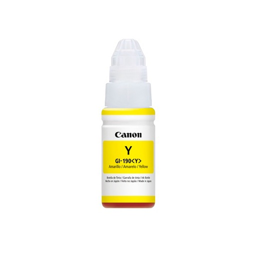 [CAN-TIN-GI190Y] BOTELLA DE TINTA CANON GI-190 AMARILLO / CANON