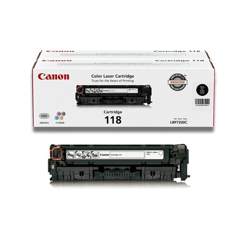 [2662B001AA] TONER ORIGINAL CANON 118 NEGRO 3.3K / CANON