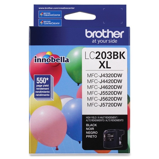 [BRO-TIN-LC203BK] CART. TINTA BROTHER LC203K NEGRO / BROTHER