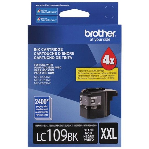 [BRO-TIN-LC109BK] CART. TINTA BROTHER LC 109 XXL NEGRO / BROTHER