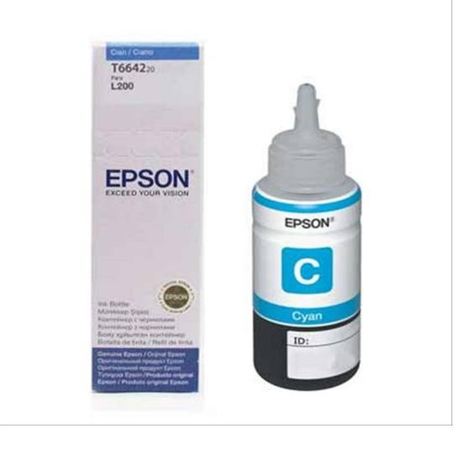 [EPS-TIN-T664220] BOTELLA DE TINTA EPSON L 200 CYAN 70ML. / EPSON