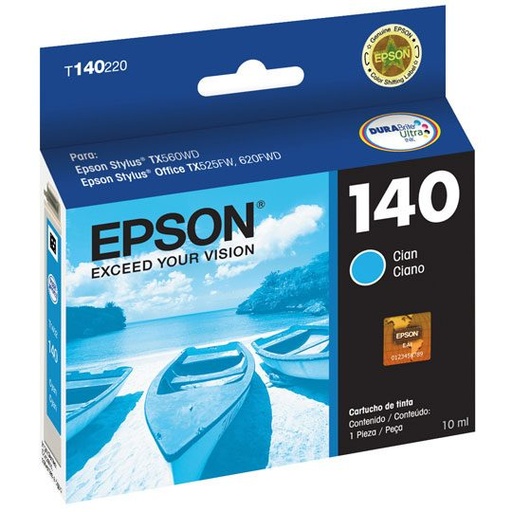 [EPS-TIN-T140220] CART. TINTA EPSON T140220-AL CYAN / EPSON **FIN DE INVENTARIO**