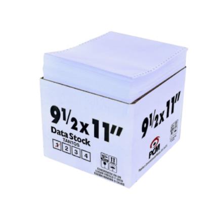 [10R4245] PAPEL STOCK 9.5 X 11PULGADAS 1 TANTO BLANCO CON 3000 HOJAS /  PCM