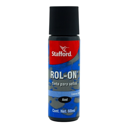 [STA-TNT-14628] TINTA PARA SELLO AZUL 60 ML. ROLL-ON / STAFFORD