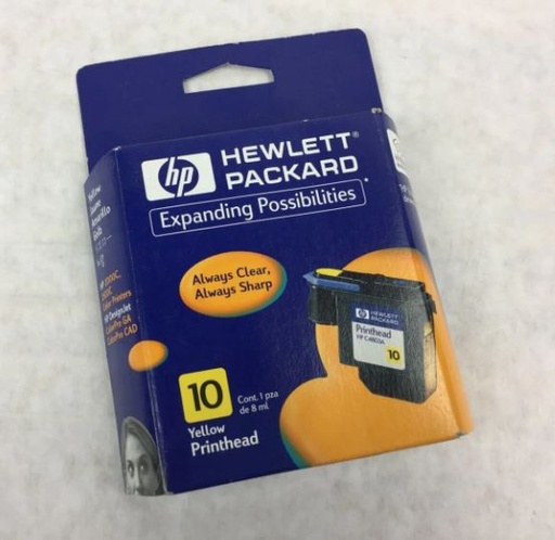 [665649] CART. TINTA CABEZAL HP 10 AMARILLO / HEWLETT PACKARD **REMATE**