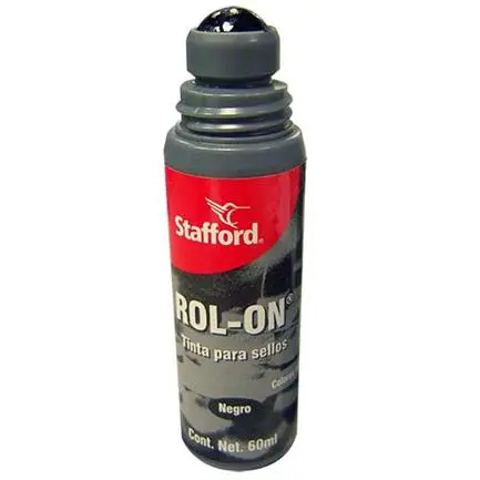 [COC2000] TINTA PARA SELLO NEGRO 60 ML. ROLL-ON / STAFFORD