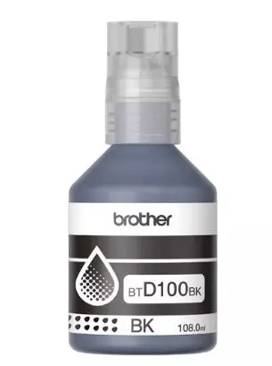 [BRO-TIN-100BK] BOTELLA DE TINTA BROTHER BTD100BK NEGRO / BROTHER